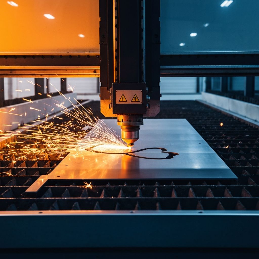 Corte a laser em ação